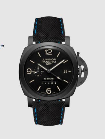 Panerai Luminor 10 Days GMT 44mm Replica Watch PAM00335 PANERAI SPORTECH BLACK